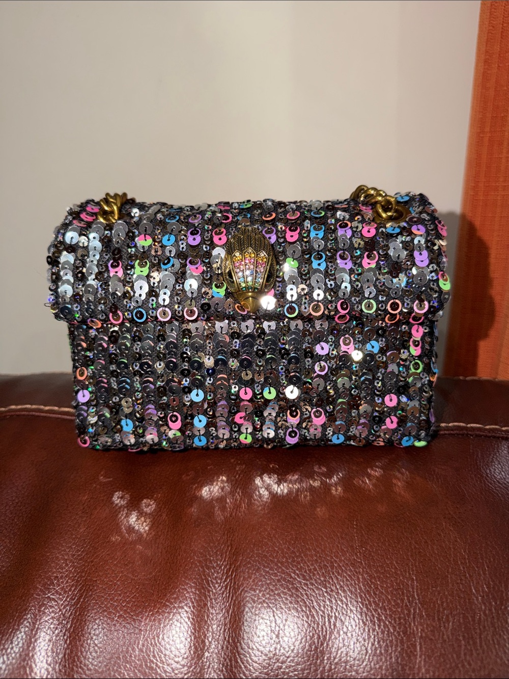 ‼️Kurt Geiger London Mini Kensington Sequin Shoulder Bag Crossbody Bag